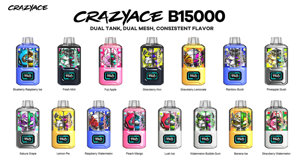 CRAZYACE 15000 PUFFS DESECHABLE